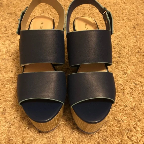 KELSI DAGGER NASH BLUEBERRY PLATFORM SANDAL - Picture 5 of 7